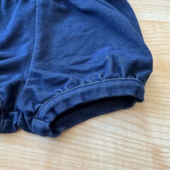 Garanimals Bubble Bow Knit Shorts in Dark Denim Blue - Size 6-9 Months - Picture 4 of 12